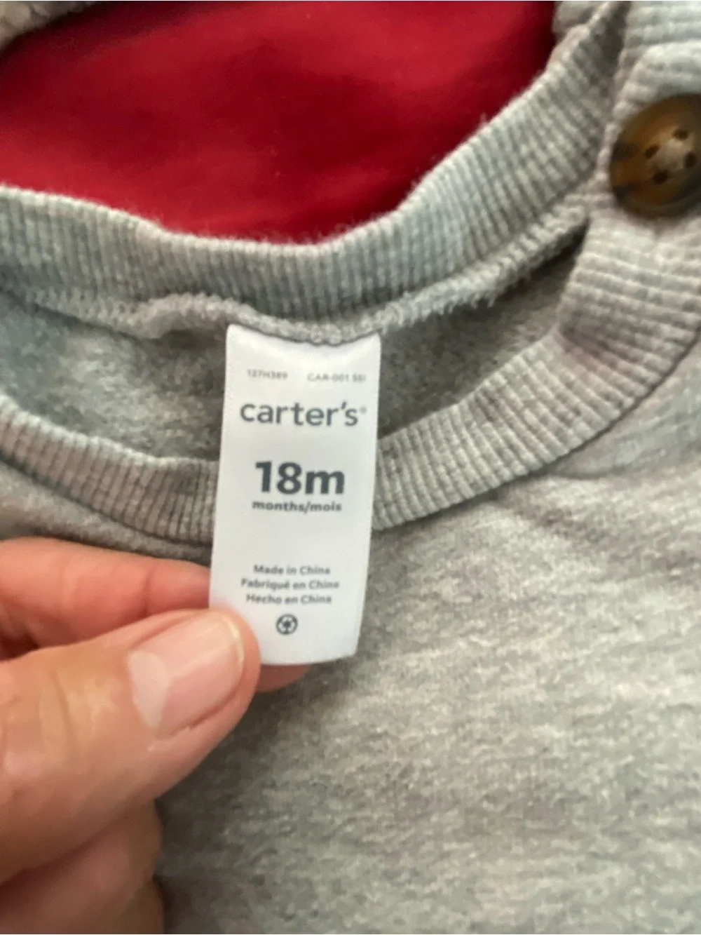 Carters soft gray